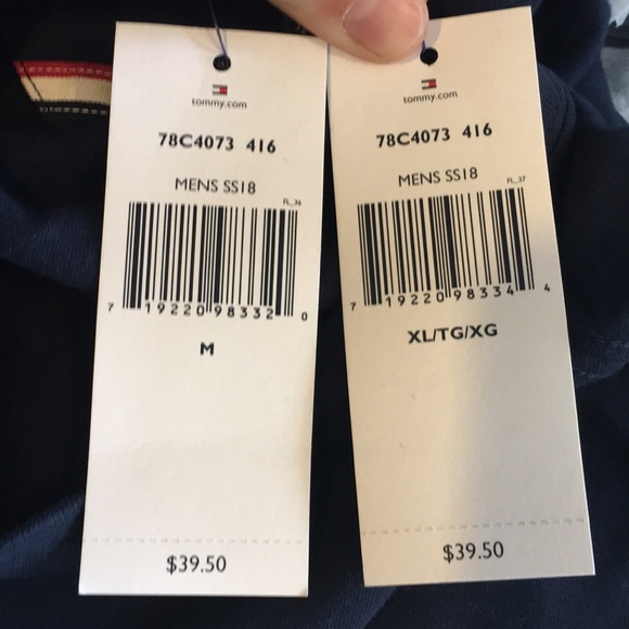 NWT Tommy Hilfiger Navy Blue T-Shirt - Picture 5 of 7